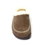 Slipper beige daim met wol 6638 Rohde